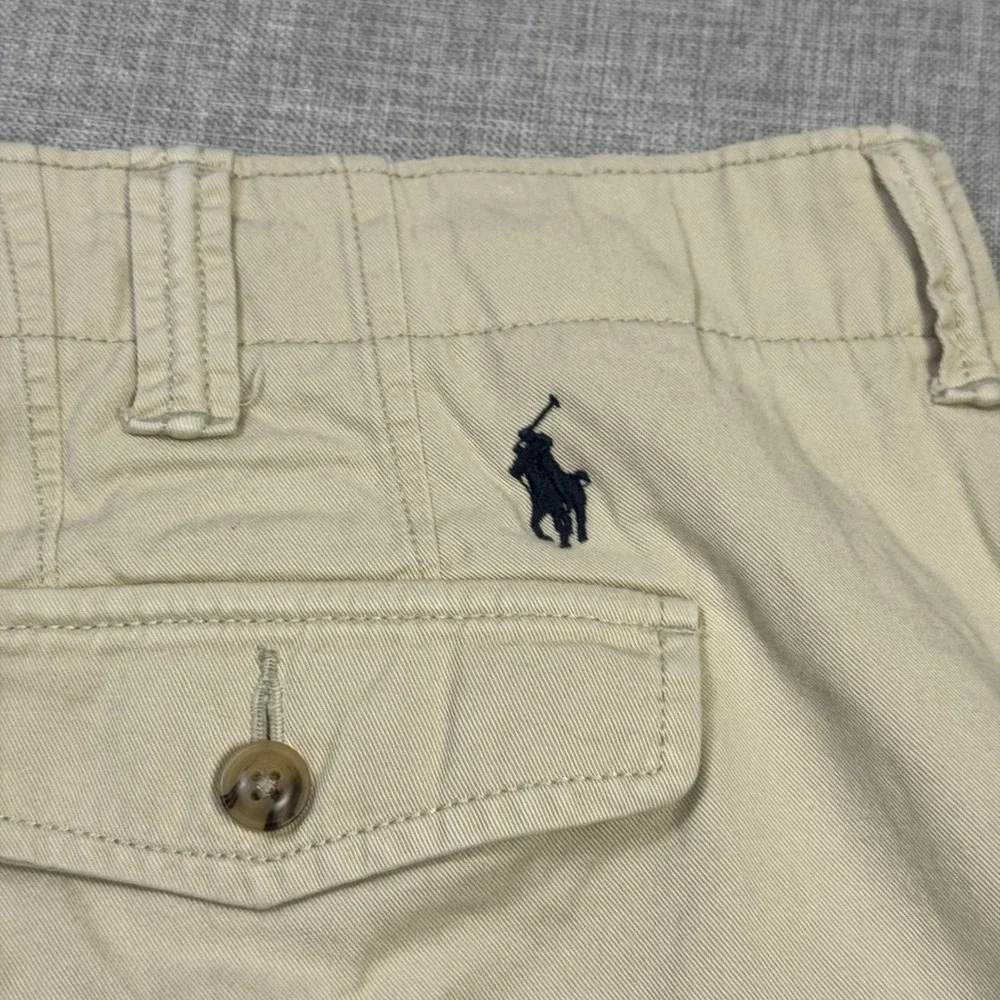 Polo Ralph Lauren Military Cargo Shorts Mens 40 Beige Relaxed Fit 10
